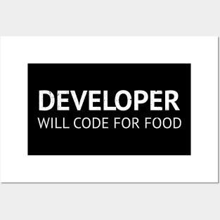 Developer will code for food Posters and Art